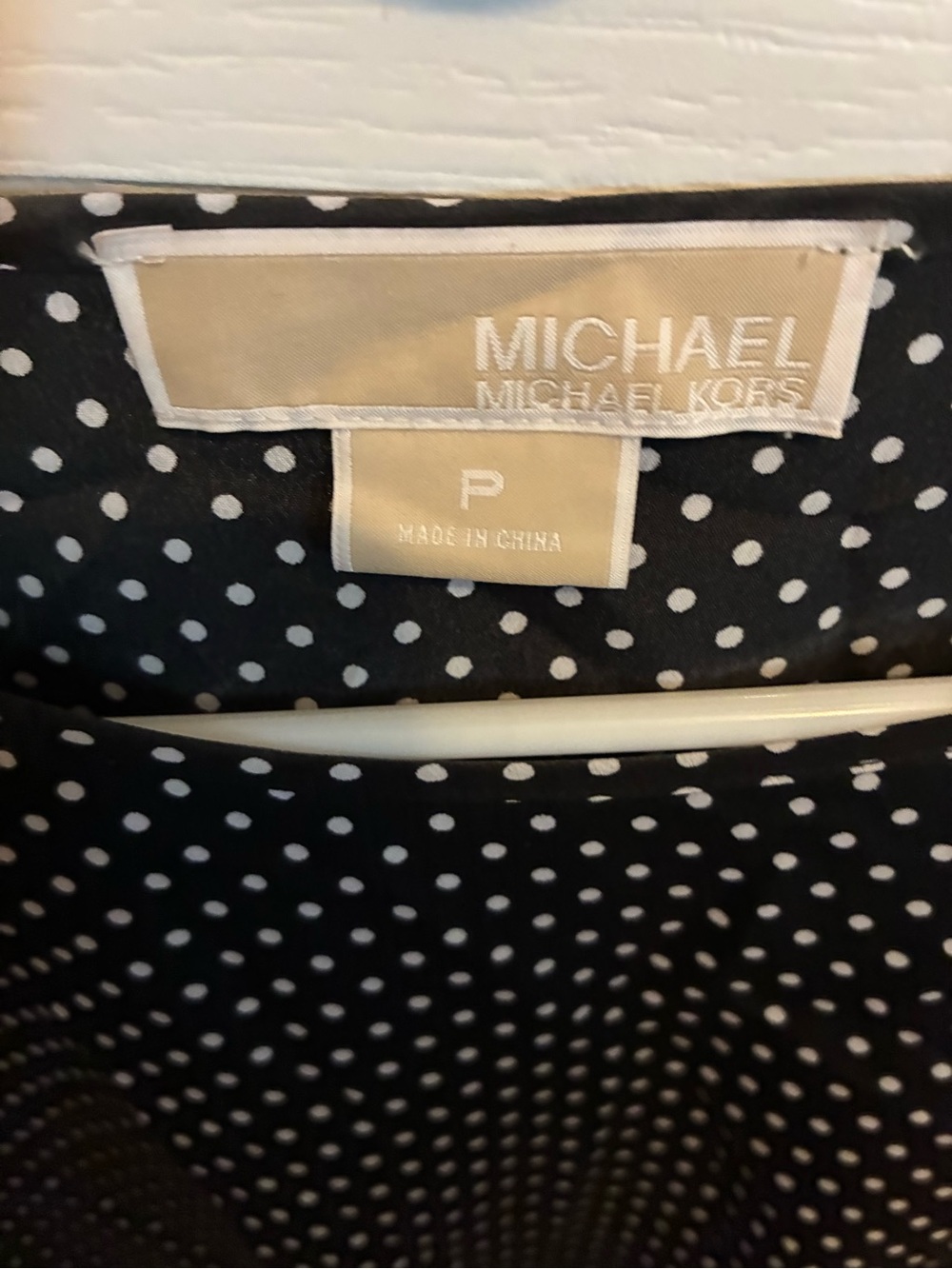 MICHAEL Michael Kors Black with White Polka Dot Top